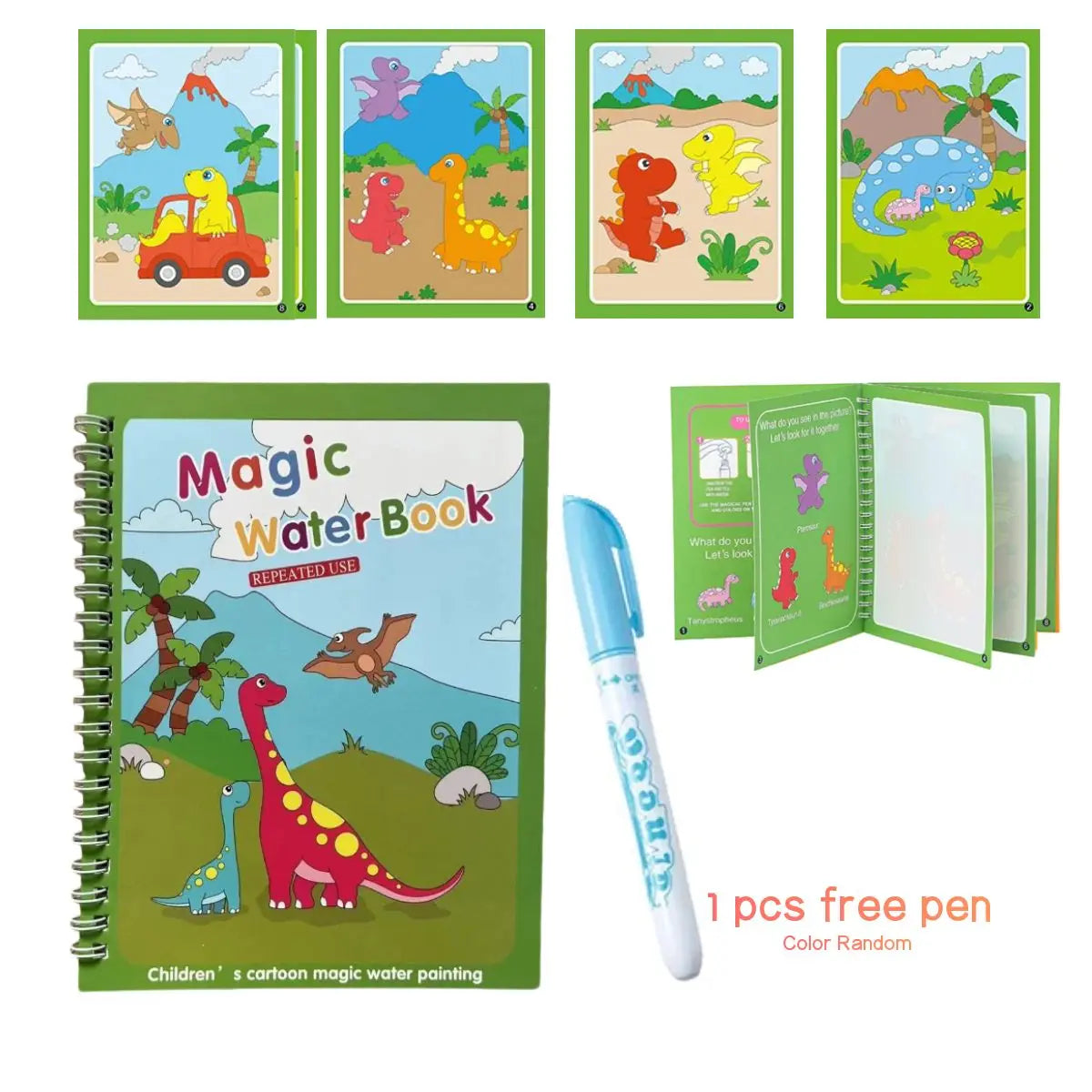 PACK DE 4 LIBROS MAGICOS DE AGUA