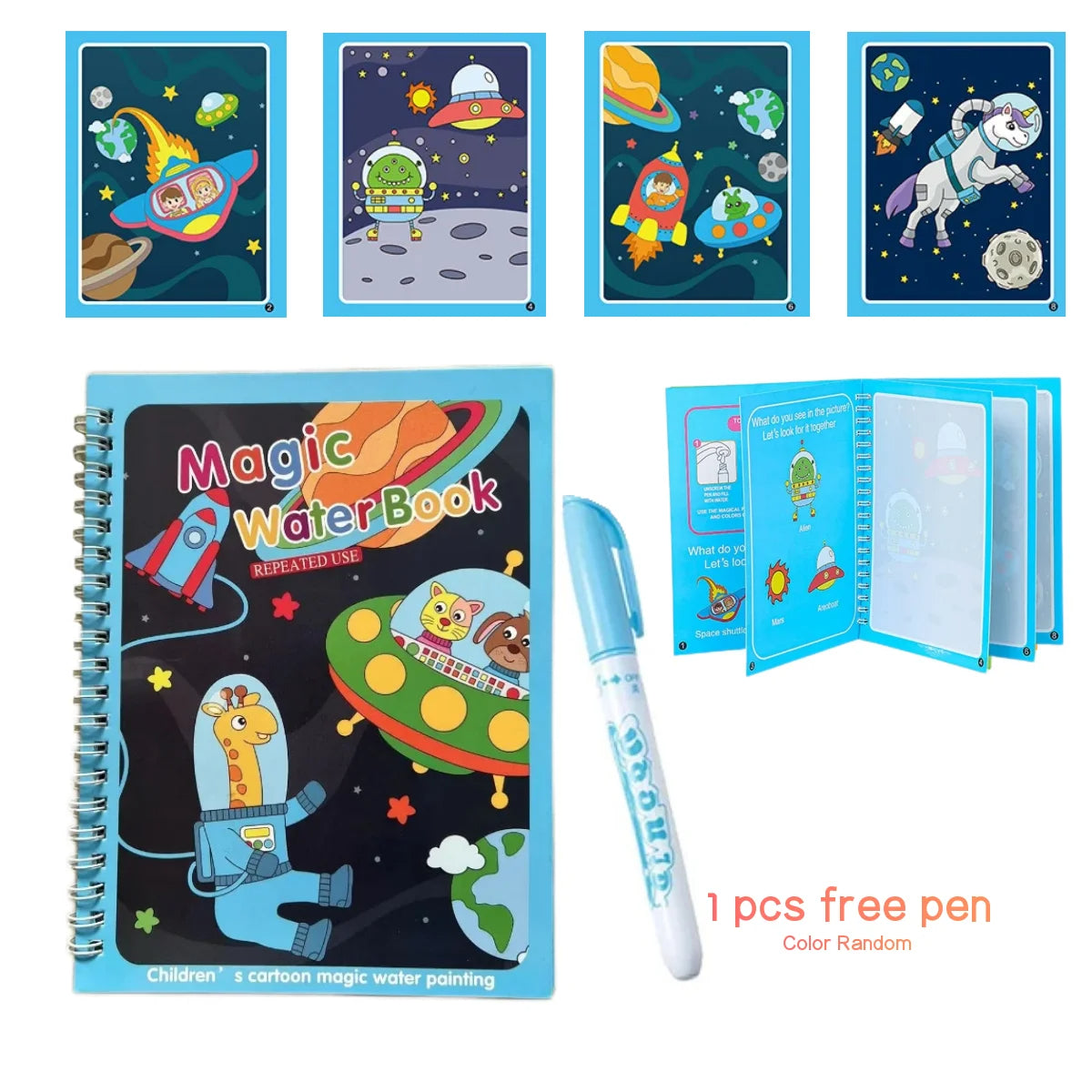 PACK DE 4 LIBROS MAGICOS DE AGUA